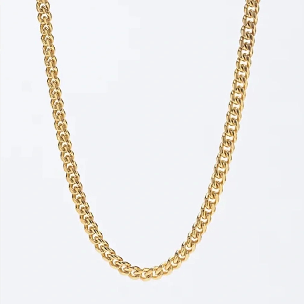 The Gold Gods 6mm Gold Miami Cuban Chain Necklace. 18”